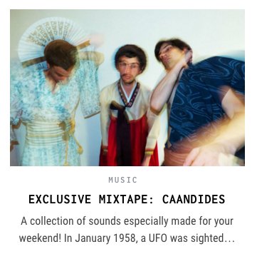 TotalBlamBlamPR's tweet photo. Exclusive mixtape by @Caandides for @KALTBLUTMAG ! https://t.co/NQt2C7heC9 https://t.co/PKg4VuPavg
