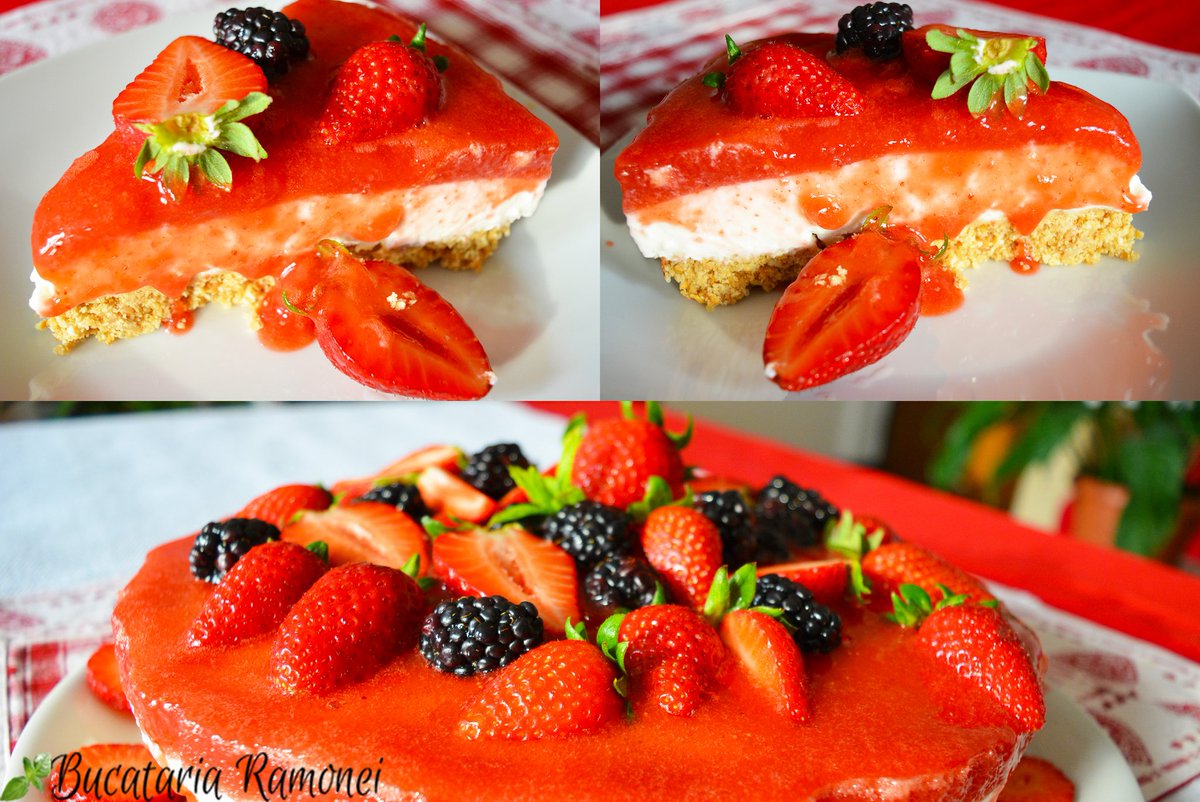 BucatariaRamona's tweet photo. Iată cum se prepară: https://t.co/9fUd1ZqY2V #desert #prajitura #fructe #capsuni #strowberry #yogurt #reteta #food https://t.co/RUZj56zZbX