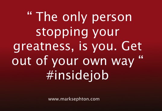 SephtonMark's tweet photo. #MondayMotivation #BankHoliday True story. It’s down to you. Stop self sabotaging yourself #leadership https://t.co/P1uMb6fxtO