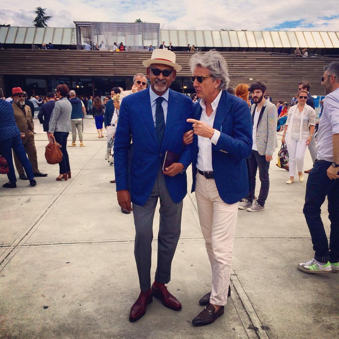 YVRA1958's tweet photo. At the #pittiuomo w/ good friend and gifted fashion person Ignatius Joseph. Always nice to be in #florence. #yvra https://t.co/LUColgJW7C