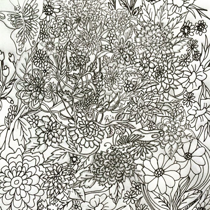 Hame1DM2020's tweet photo. Page one #adultcolorbook #thejoyfulgarden #brainhealth #relaxation #meditation #selftaughtartist https://t.co/ViSXNcmc5v
