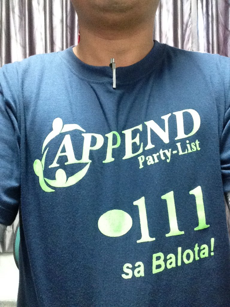 LusciousAlfred's tweet photo. Ready na'ko sa May 9 election. Kayo ready na ba? @APPENDPartyList #111APPENDPartyList https://t.co/TxOzk9dUsW