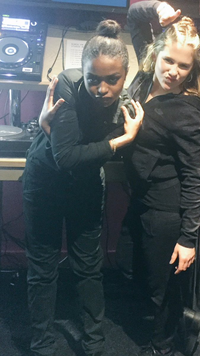 iManagementEnt's tweet image. @KatyB &amp;amp; @nadiarosemusic striking a pose 😎 #Boom #honey