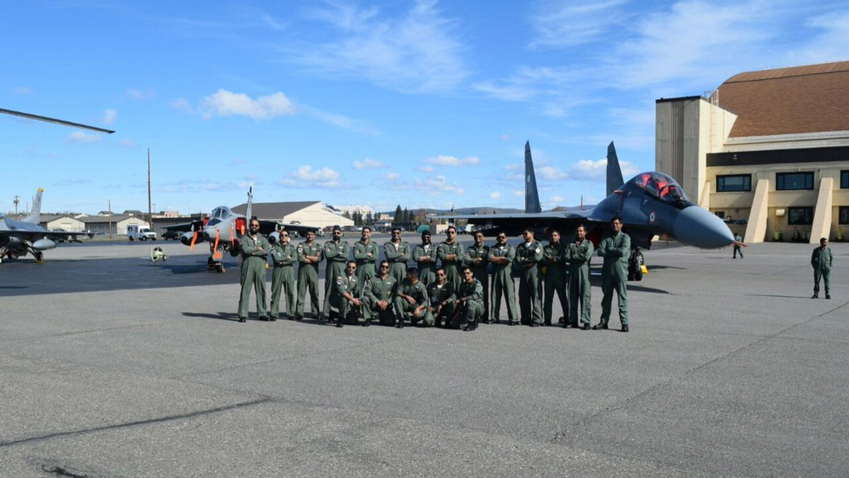TheQuint's tweet photo. IAF ready to take on American top guns at #RedFlagExercise https://t.co/7RrrcmA077 https://t.co/bZJE76VcF0