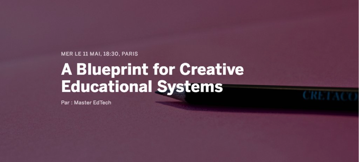 Don't forget ! #SaveTheDate for our #OpenClass abt CreativeEducationalSystems w/Todd Lubart eventbrite.fr/e/billets-open…