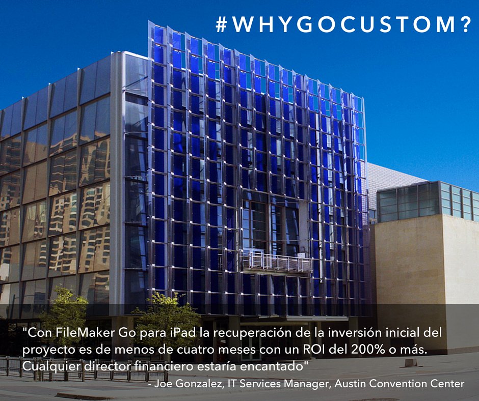 es_claris's tweet photo. #WhyGoCustom #Apps Una plataforma que recupera de manera rápida la inversión inicial #FileMaker #tech #ipad #apple https://t.co/NldOtujlnt