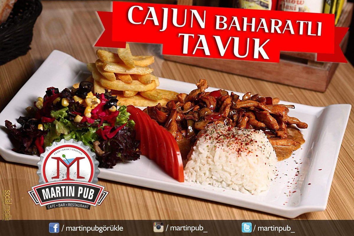 martinpub_'s tweet photo. Dünya mutfağından " Cajun Baharatlı Tavuk " Sizler için  hazırladık  ☺ https://t.co/lbvy7Xu6He