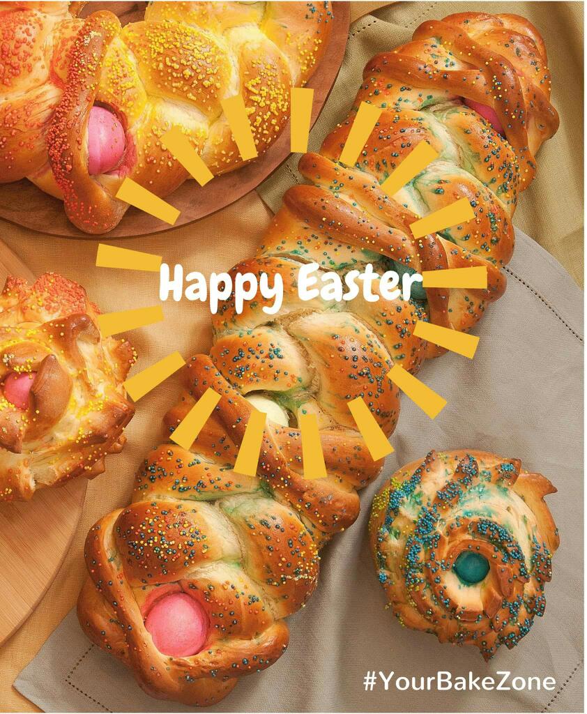 SolasKitchen's tweet photo. HAPPY #EASTER EVERYONE! 🌞🌈🐰🐣
May your lives be as colorful as the #EasterEgg on this day 😃
#Spring #Easterbread https://t.co/SDS0ocYmbO