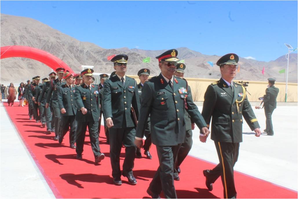 adgpi's tweet photo. Border Personnel Meeting between India &amp; China  held at Chinese #BPM hut of Moldo and TWD Garrison in Eastern Ladakh https://t.co/0ZVNQQLfQx