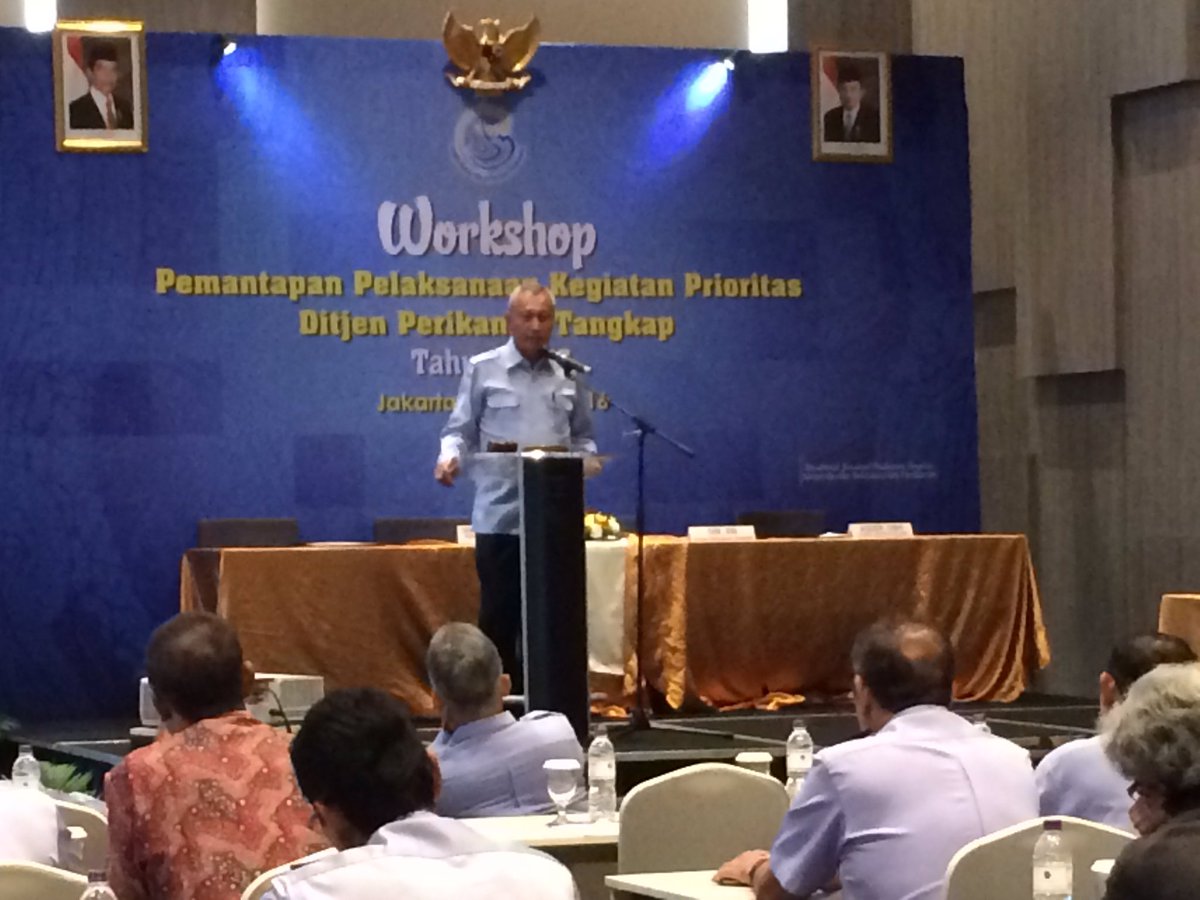 Dirjen Perikanan Tangkap membuka &amp; memberi arahan dlm Workshop Pemantapan Pelaksanaan Kegiatan Prioritas DJPT 2016