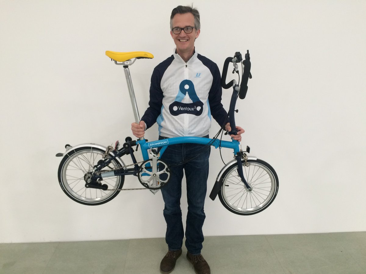 ParkinsonsUK's tweet photo. #WinTheBike donated to our @PJacksonClark by @BromptonBicycle. Text BIKE to 86222 to donate £5. Good luck! https://t.co/Dive35xRci