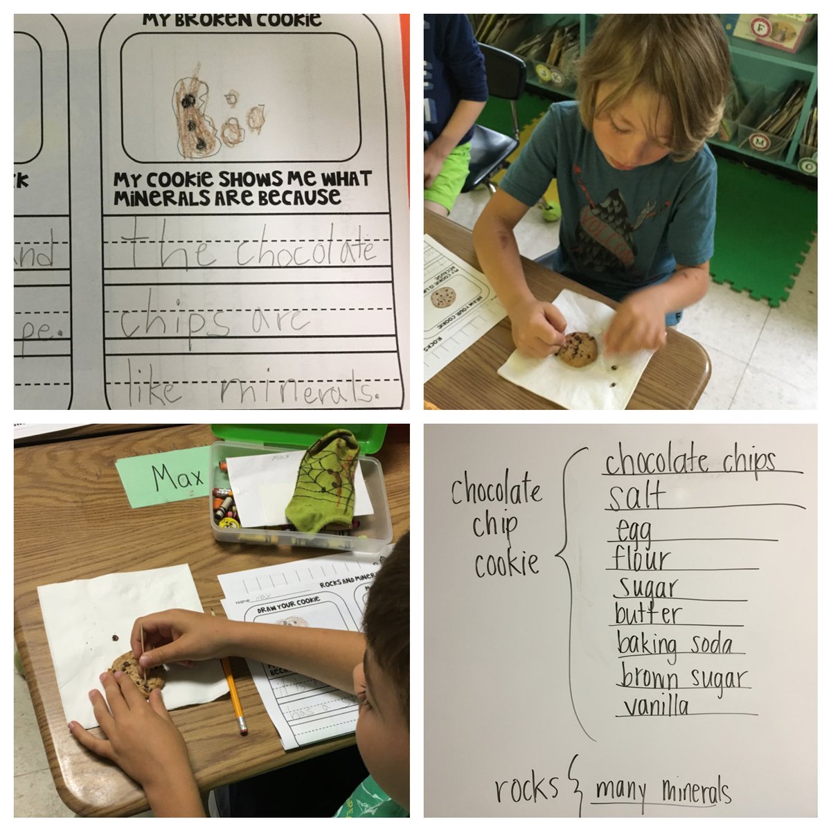 Learning about rocks and minerals...with cookies! <a href="/WBeachSchool/">WBeachSchool</a>