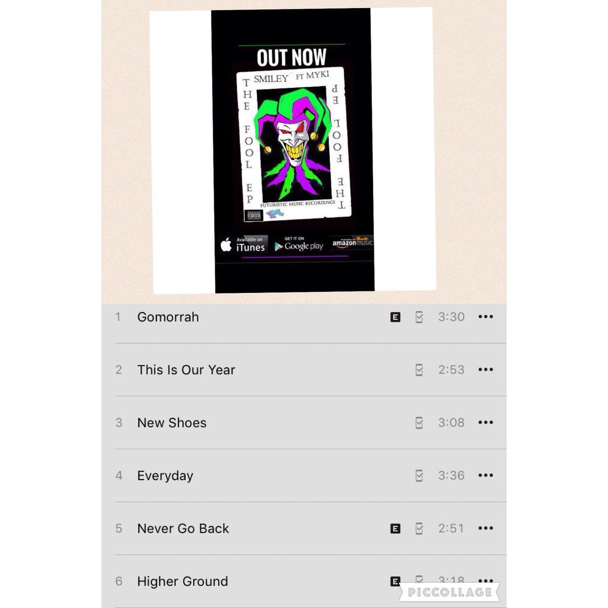 smileyoffical2's tweet photo. The Fool - EP by Smiley &amp; Myki now available on iTunes and other distribution👌🏼
https://t.co/59wOv57URT https://t.co/REX8U6YYOc