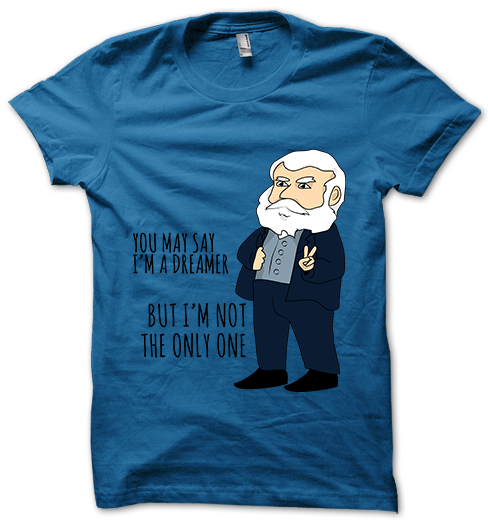 teecommerce's tweet photo. #hugo #writer #poet #peace #mashup #imagine #JohnLennon #TheBeatles #tshirt @TeePublic https://t.co/Nq0NsehEzE https://t.co/o7TNBnvkfR