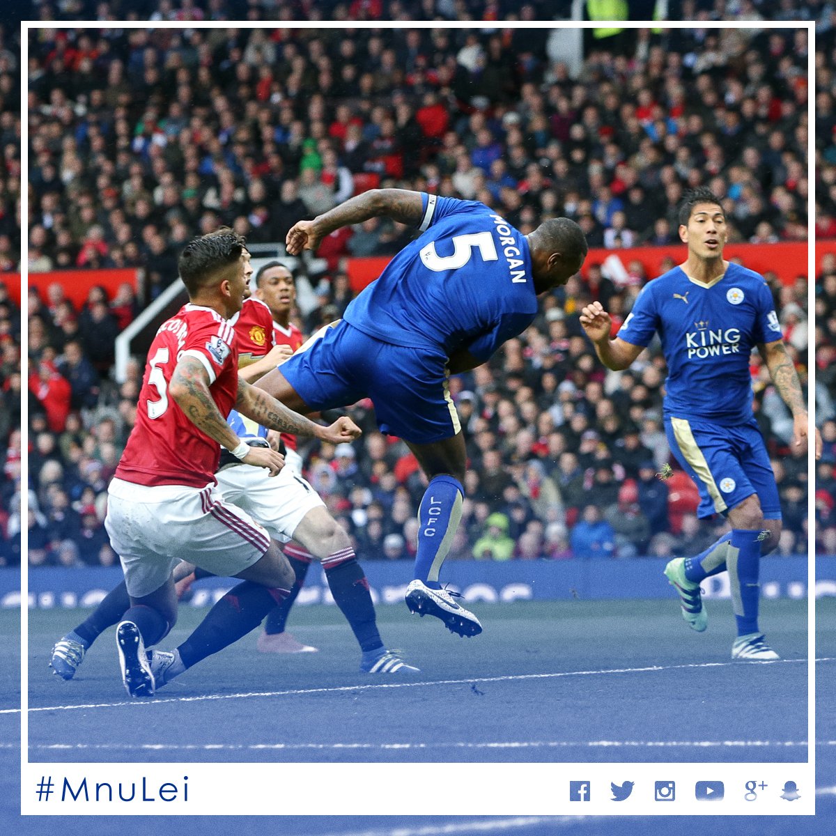 LCFC's tweet image. A goal and a point. Wes Morgan explains why both were important on Sunday - leic.it/1rMJ56H #MnuLei