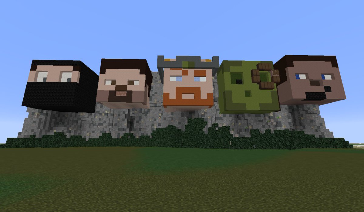fullstackgaming's tweet photo. .@EpicSwampai has been busy on the FSC server with a momument to the Fullstack Admins - Mt Adminmore. Looks great! https://t.co/kCwbXw03cm