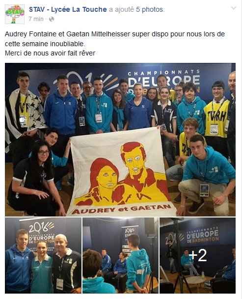 <a href="/Gaetan_Mittel/">Mittelheisser Gaetan</a>  <a href="/Odrey_Fontaine/">Fontaine audrey</a> #EC16 
Merci et bravo Audrey et Gaetan !
<a href="/LyceeLaTouche/">Lycée La Touche</a>