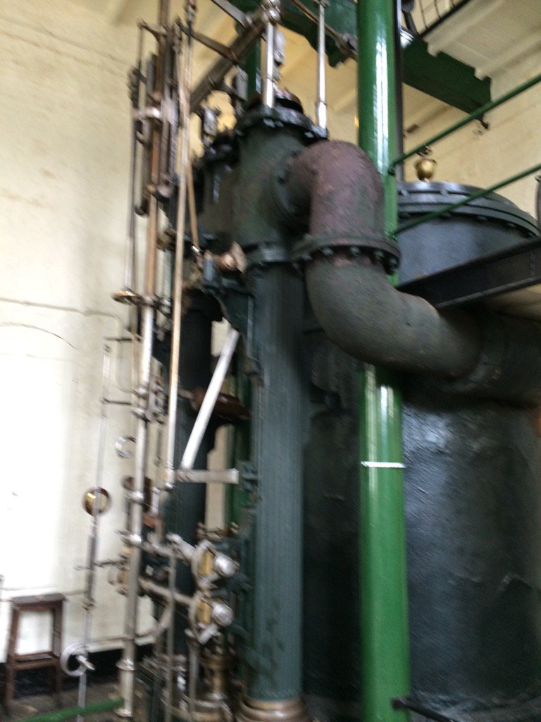The Bolton and watt engine at London museum of water and steam