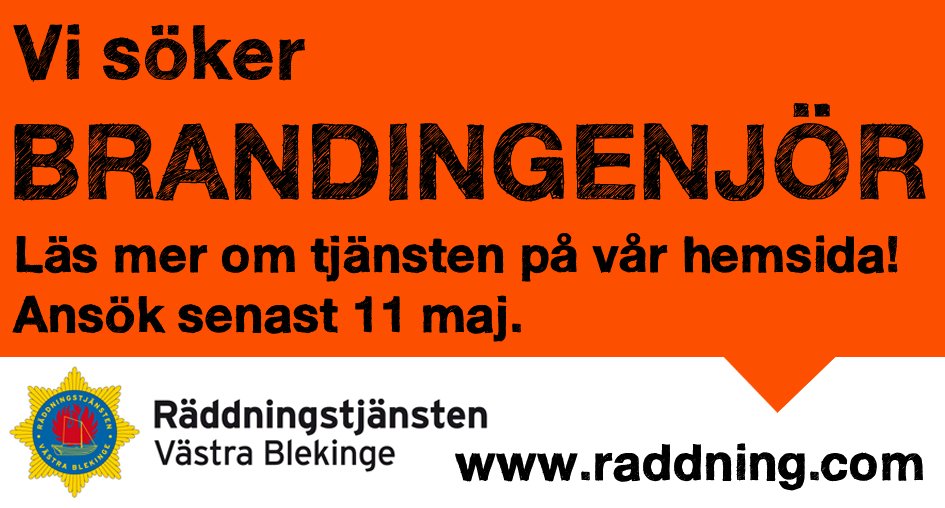 raddning_com's tweet photo. Vi söker en brandingenjör. https://t.co/TqOQSaxyes https://t.co/w4CY9ltVnf