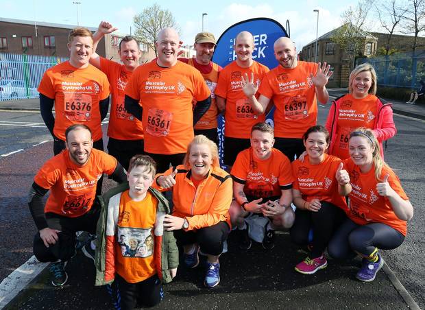 mariemccolgan's tweet photo. Congrats all who ran #BelfastMarathon esp Louise James &amp; Davitt Walsh #BuncranaPierTragedy  #musculardystrophy https://t.co/PMgpRY5WwG