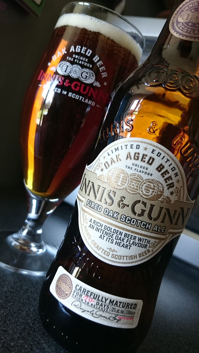 Northlander74's tweet photo. @innisandgunnUK BONUS FIND!!! I didn't know these were coming...love a limited edition brew 👍😁🍺 #FiredOak https://t.co/DUohgv7Ia6