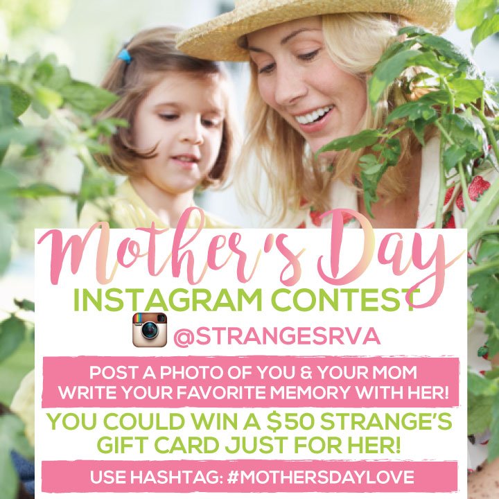 Mother's Day Instagram Contest! Win a $50 gift card for your mom! #mothersday #contest #mothersdaylove