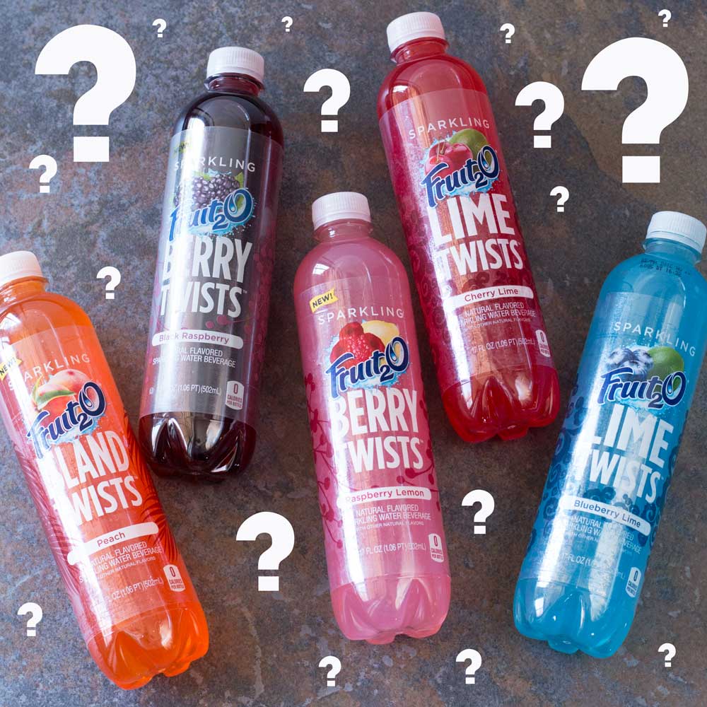 OfficialFruit2O's tweet photo. It’s the twisted line up of Fruit2O! Which one is your fav? https://t.co/1Z0HuxSmGM