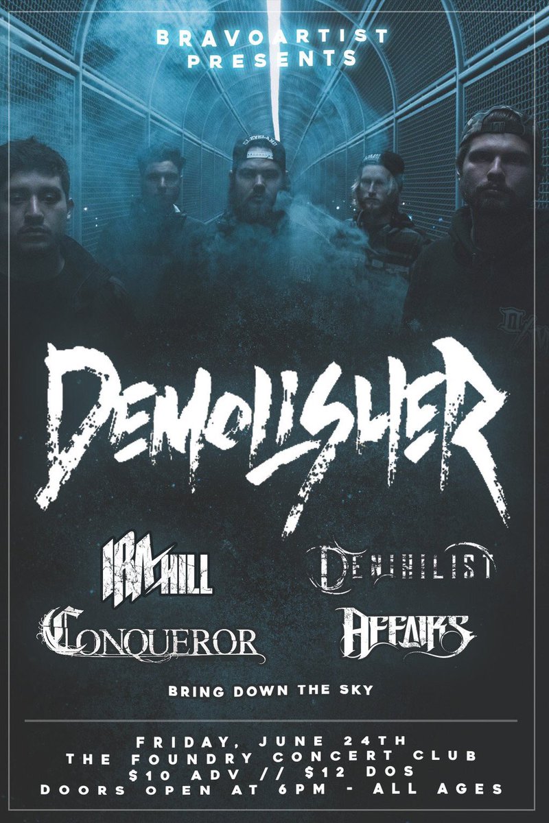 JUST ANNOUNCED! <a href="/DemolisherMetal/">Demolisher</a> @IraHillOfficial <a href="/DenihilistBand/">D E N I H I L I S T</a> @ConquerorBand &amp; more at @foundrylakewood on 6/24