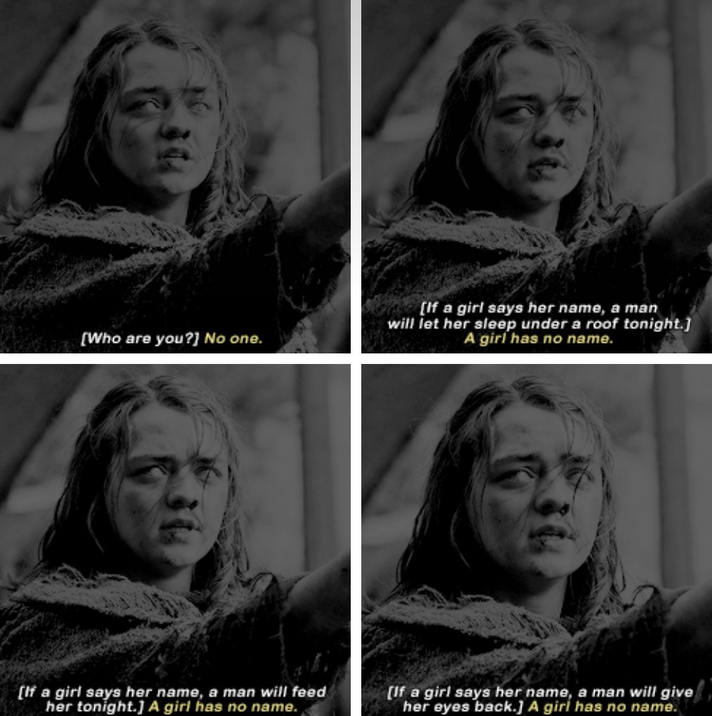 Come. A girl is not a beggar anymore. 

#LoveOfMyLife #GameofThrones