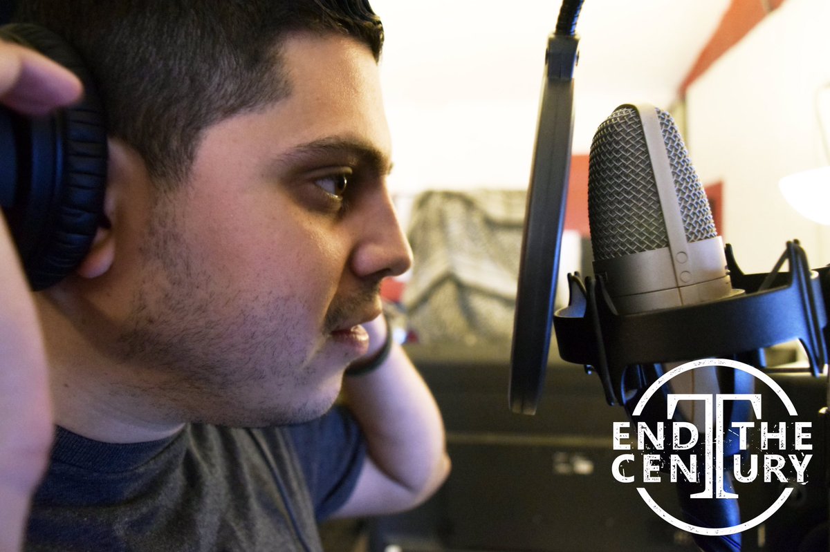 EndTheCentury's tweet photo. Working on some vocal demos yesterday! Have you checked out our Indiegogo campaign yet? https://t.co/trKd5njXFJ https://t.co/ULpYVqC6mk