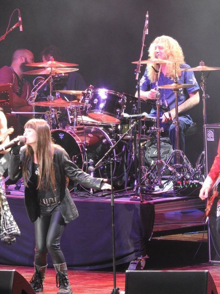 GabbieRaeRocks's tweet photo. The rumors are true. I rocked out w/ ADLER & it was amazing!!! #PinchMeMoment #M3Rocks https://t.co/p7nTfoA77W