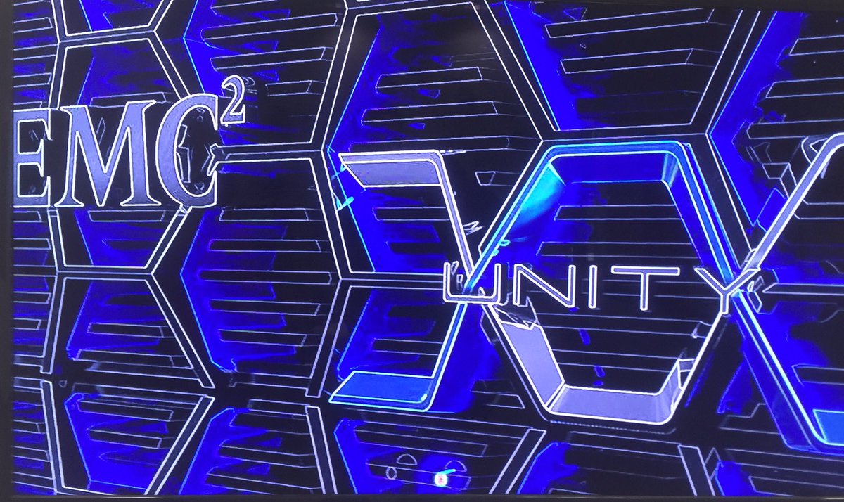 IPreact's tweet photo. #EMCWORLD #emcstorage Unity game changer. Biggest launch ever...All Flash, Hybrid, SDS and CI on DAY 1! Thanks team! https://t.co/vhUzeVi9T2