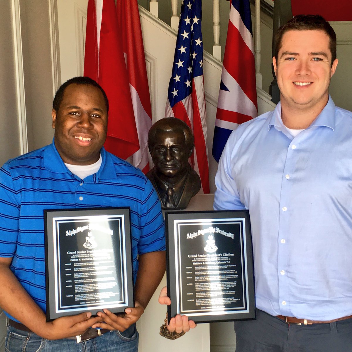alphasigs's tweet photo. Wishing all the best to Carlton &amp; Matt, both of whom dedicated two great years to developing Better Men. #ThankYou 🙌 https://t.co/kSfUPtDxgb