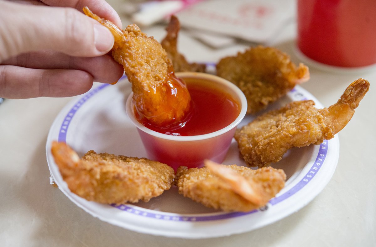 This is how we appetize. #CrispyShrimp