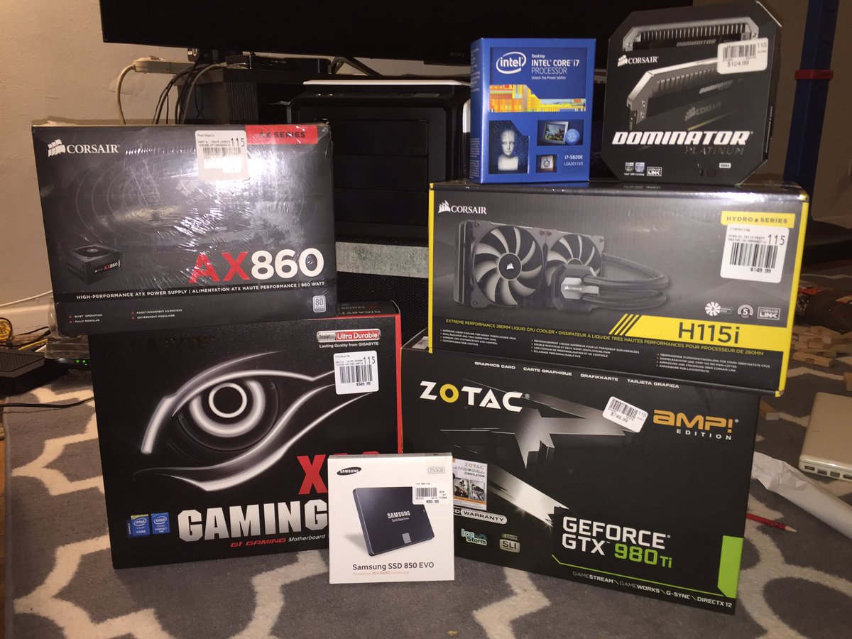 SJSUBSAnime's tweet image. Ready to build!!! #Gaming #Gamingpc #Buildingpc #Intel #Corsair