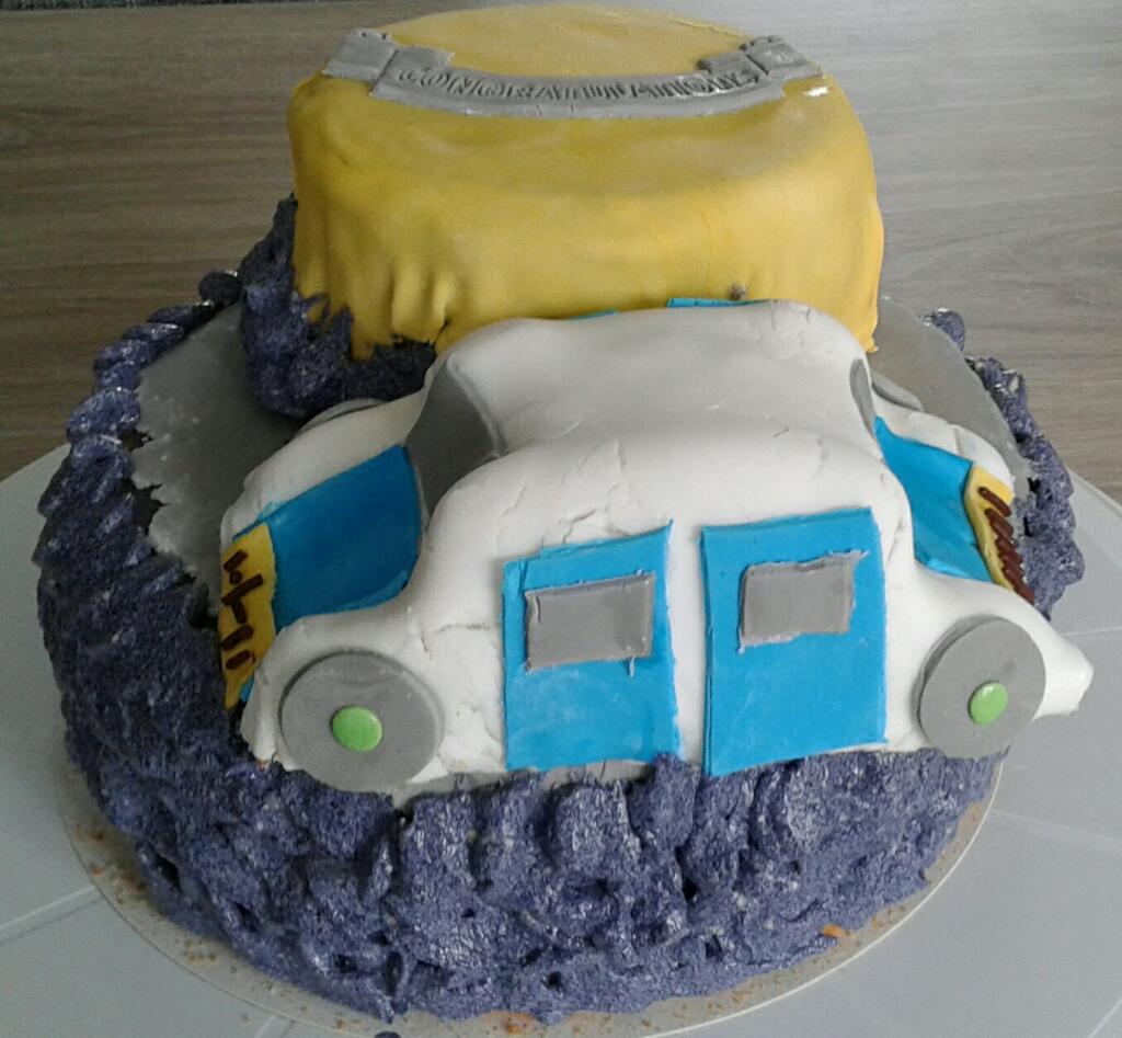 Geslaagdtaart #theorie of #rijbewijs #car #auto
