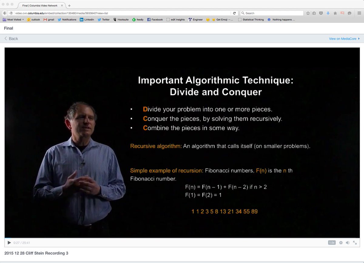 nancyrubin's tweet image. #Algortihms with Cliff Stein #DataScience #Analytics #MOOC via @edXOnline ow.ly/4nialo #CUData