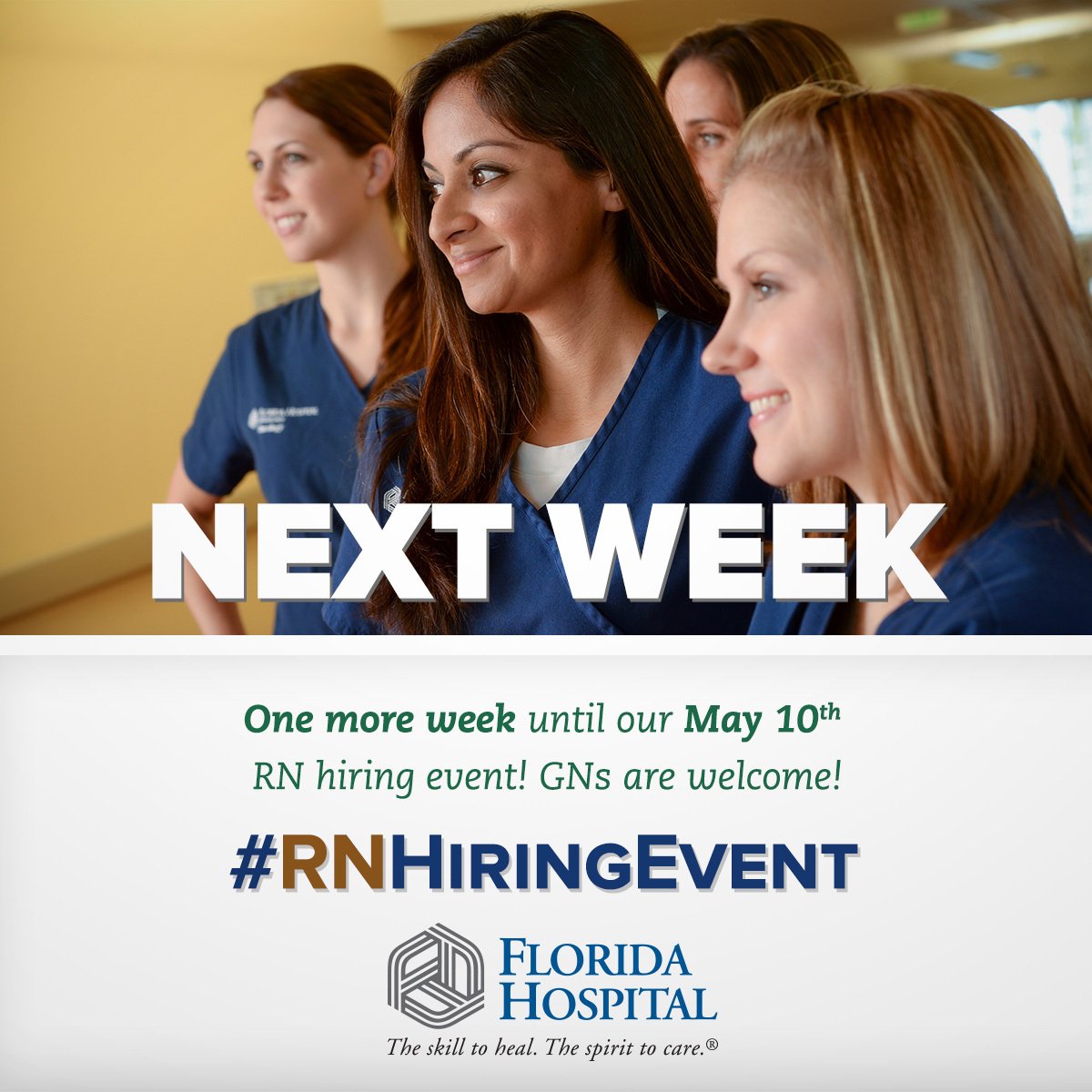 AdventHealth on Twitter "One more week until our RN hiring event! Don