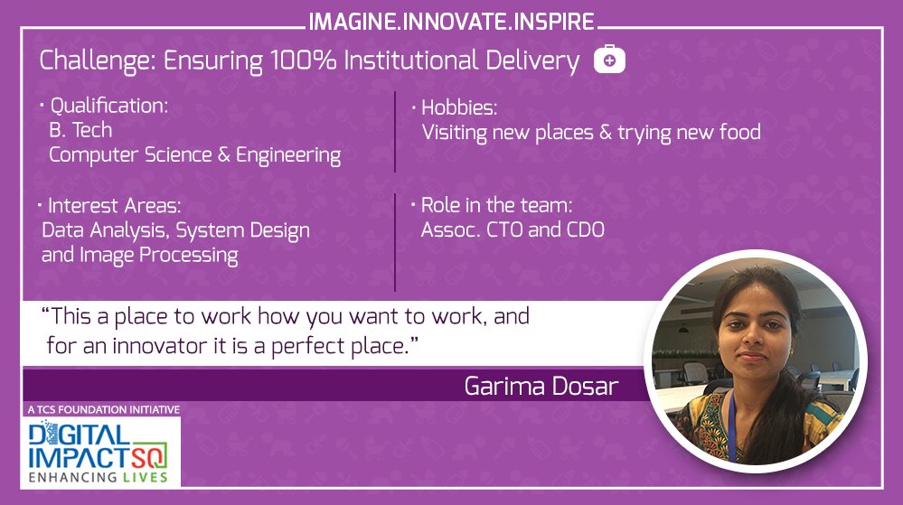 DigitalImpactSq's tweet photo. Here's introducing team Maatritva, the team aiming to ensure 100% Institutional Delivery by reducing MMR and IMR https://t.co/24IknEA2wX
