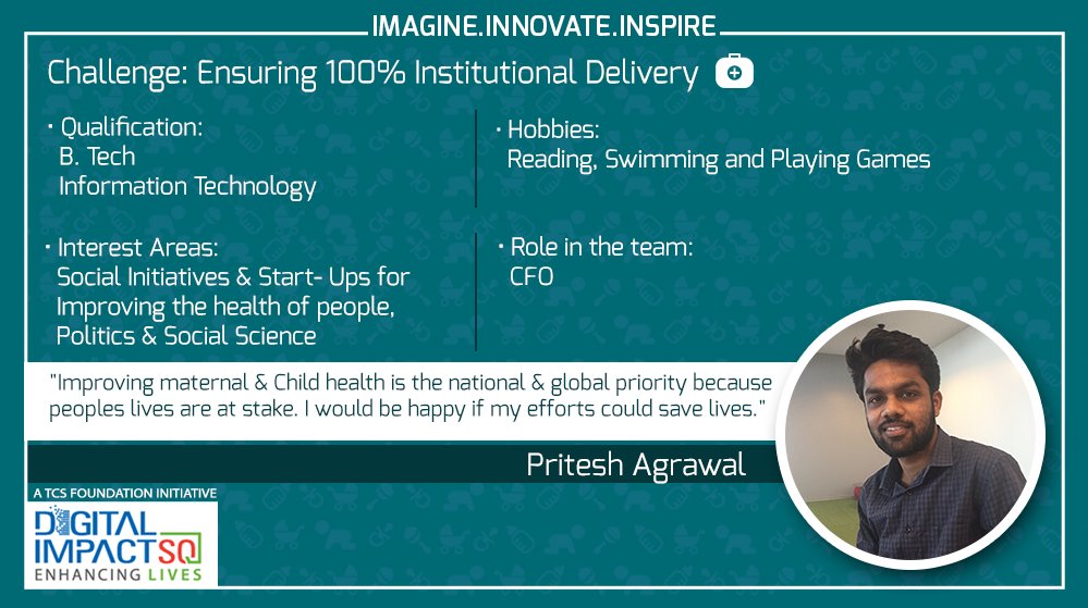 DigitalImpactSq's tweet photo. Here's introducing team Maatritva, the team aiming to ensure 100% Institutional Delivery by reducing MMR and IMR https://t.co/24IknEA2wX