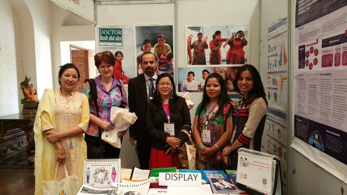 nbhandutia's tweet photo. At @UNFPANepal booth, #AHD Conference, #Kathmandu. https://t.co/66njp9fT0A