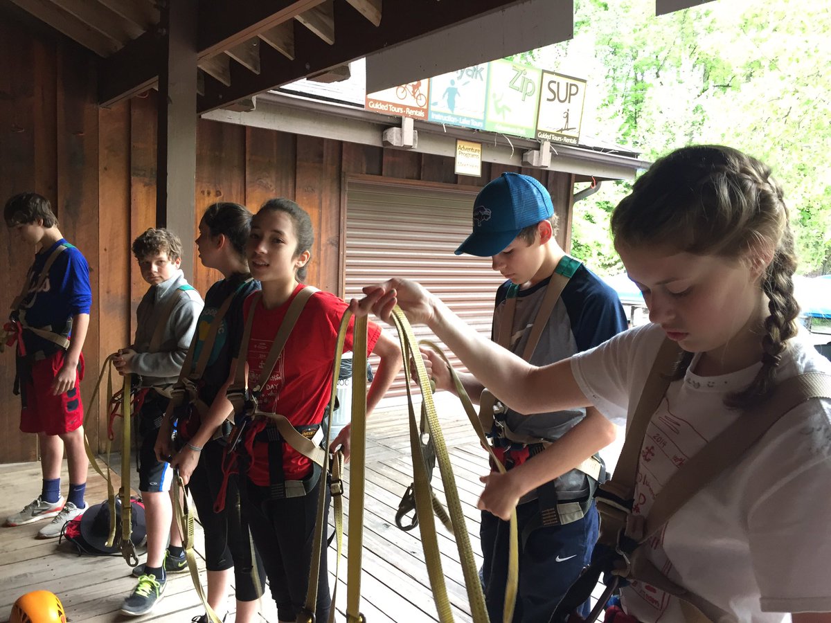 ellysea's tweet photo. Woolard day 3 group is getting ready for the big zipline!! https://t.co/VpW44FqDFZ