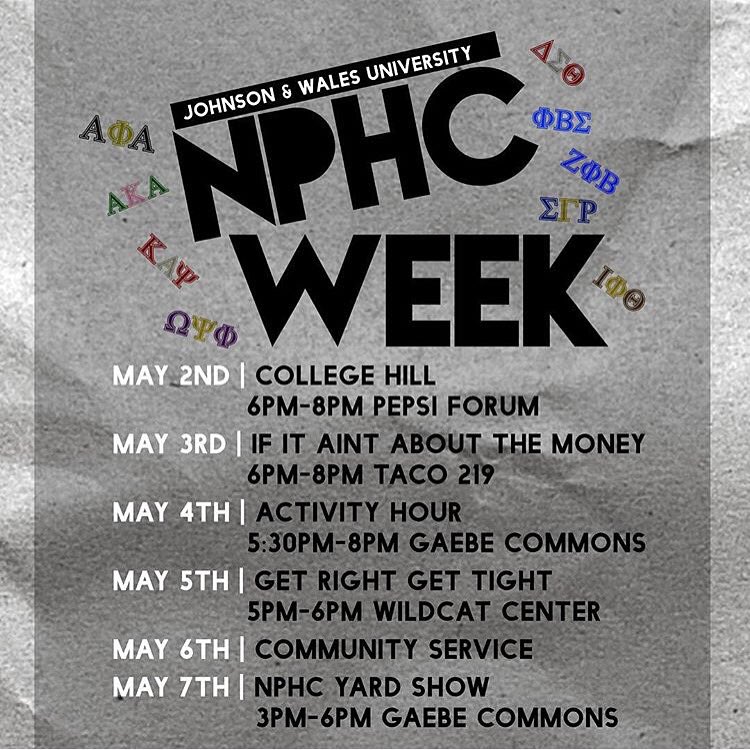 JWUPVDFSL's tweet photo. It's NPHC Week! Check out the lineup and make sure to support! 🤘🏽🕊🐩 @JwuNPHC https://t.co/4DD3H5XexC