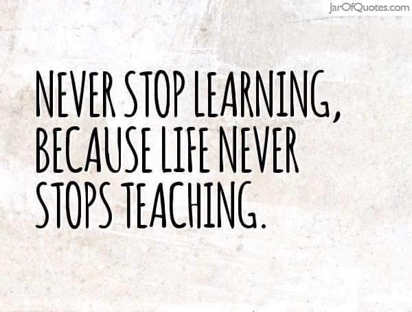 The person that stops learning becomes the one who's most enslaved.