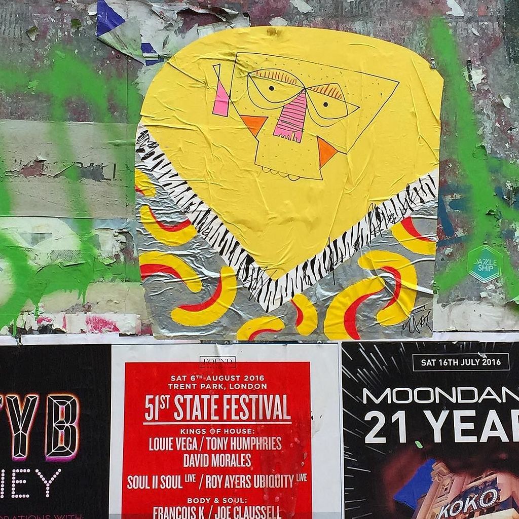 mynameismjar's tweet photo. Bank holiday #pasteups. #streetart #londonstreetart #Shoreditch #bricklane #london #street… https://t.co/xmLIcdGiVO https://t.co/RqLJXDvI50