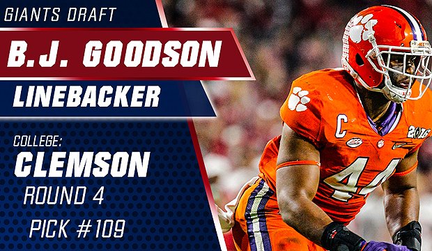 PSportsMG's tweet photo. Congrats to #PSMGClient @B_Good_Son drafted 4th round 109th Overall to the @Giants! #Letsgetit #NFLDraft #Top5ILB https://t.co/1wQ3AkFlHe