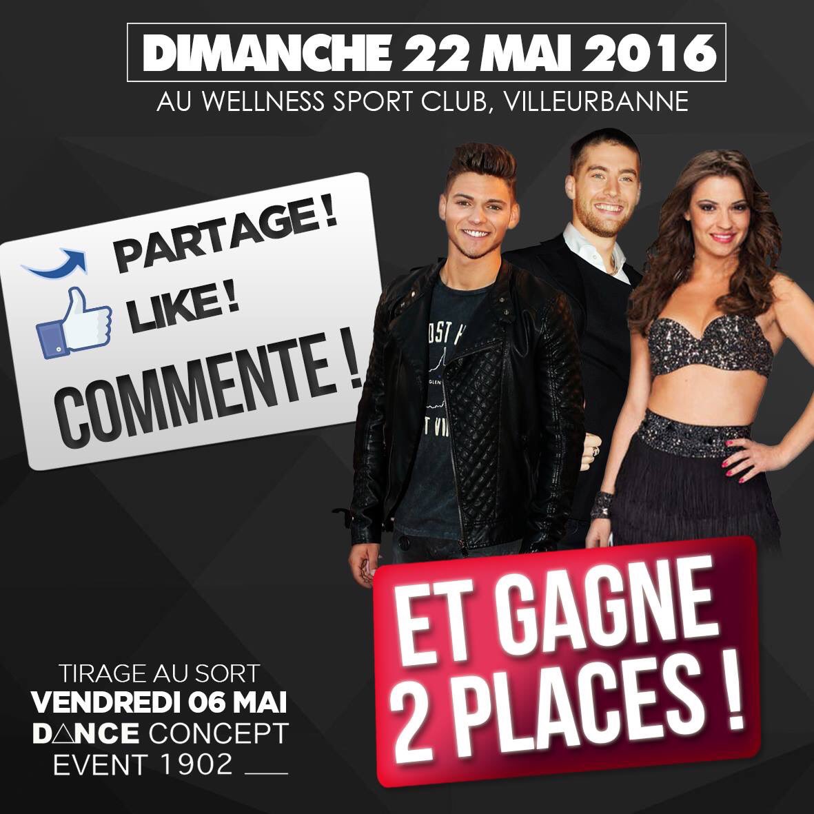 DANCECONCEPTEVE's tweet photo. Rejoint nous sur notre page FB et tente de gagner 2 places pour le 22 Mai! @DenitsaOff @BensettiRayane @YannAlrick 🔥 https://t.co/UEH90f33dC