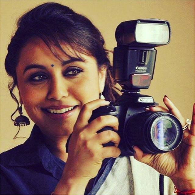 WeeklyBollywood's tweet photo. Who says I only love getting clicked! ๐๐ท #ranimukherjee #erosnow #readytoclick #canon #dslr #photooftheday #photoshโฆ https://t.co/G20MVND03b