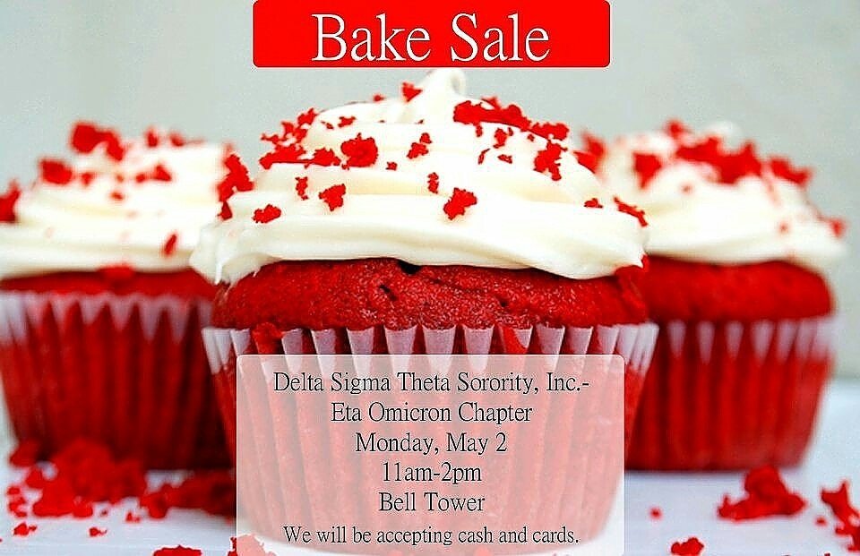 dst_etaomicron's tweet photo. Bake Sale TODAY at Bell Tower from 11am-2pm!!! https://t.co/sIDC9mGOm4