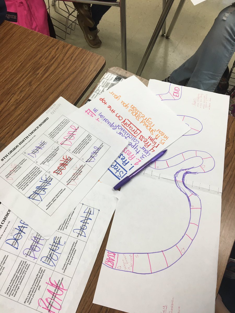 CodyMize1's tweet photo. #mooremath @HaysCISD #haysenage Ss using Math choice boards!! Differentiating SMOORE math!! @luciomath https://t.co/KkFvt8Q308